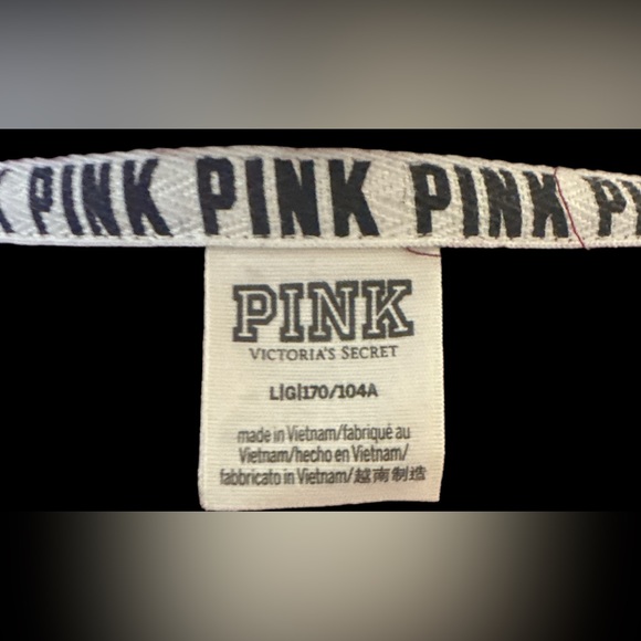 Pink Victoria Secret Sweater Large Full Zip Jacket Hoodie Burgundy - Picture 4 of 4